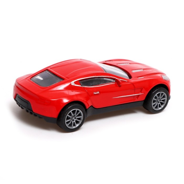 Машина металлическая «Гонка», инерция, 1:43, цвет красный Машина металлическая «Гонка», инерция, 1:43, цвет красный