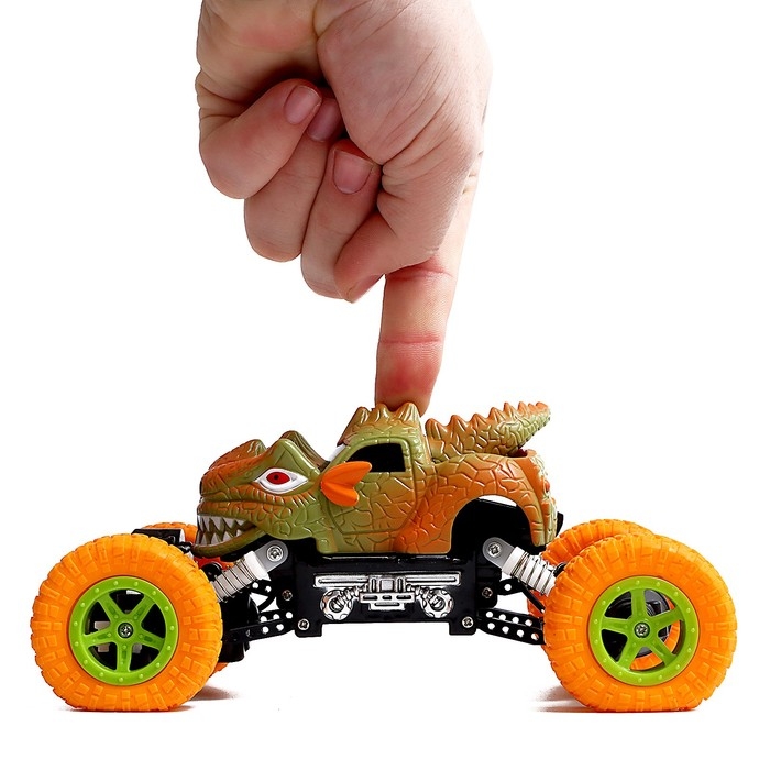 Джип радиоуправляемый DINO, работает от аккумулятора, цвет жёлтый Джип радиоуправляемый DINO, работает от аккумулятора, цвет жёлтый