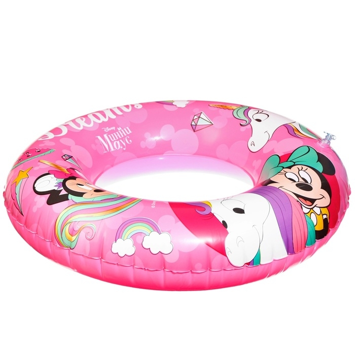 Круг надувной «Минни Маус», для плавания 55 см., детский, цвет розовый Круг надувной «Минни Маус», для плавания 55 см., детский, цвет розовый
