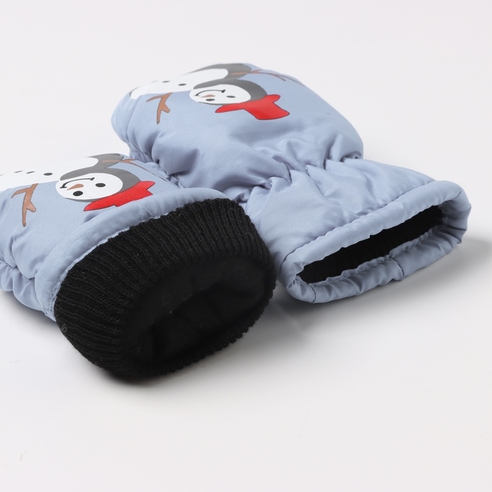 Варежки детские MINAKU, цвет серый, 18 см