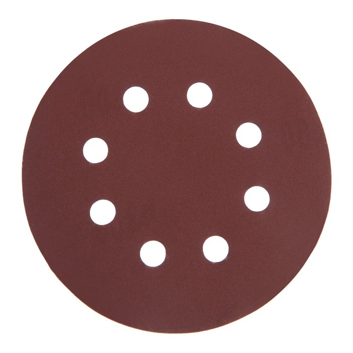 Круг абразивный шлифовальный под Круг абразивный шлифовальный под "липучку" ТУНДРА, перфорированный, 125 мм, Р400, 10 шт.
