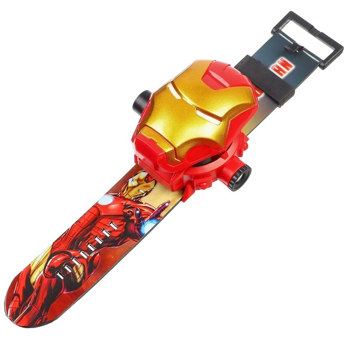 Часы проектор «Железный человек», Мстители, свет Часы проектор «Железный человек», Мстители, свет