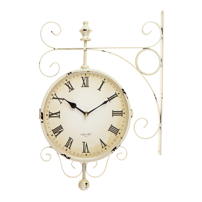 Часы настенные двусторонние, на подвесе Часы настенные двусторонние, на подвесе "Мерано", дискретный ход, d-24 см, 46 х 29 см, 1 АА