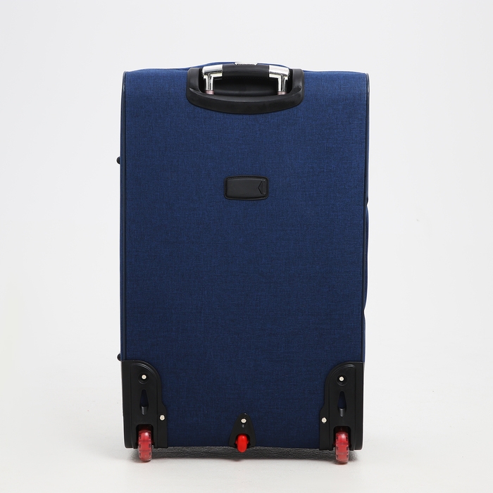 Чемодан большой 95 л (L), отдел на молнии, с расширением, кодовый замок, 3 колеса, 2 наружных кармана, цвет синий Чемодан большой 95 л (L), отдел на молнии, с расширением, кодовый замок, 3 колеса, 2 наружных кармана, цвет синий