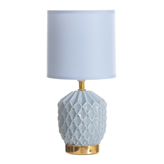 Лампа настольная Лампа настольная "Бернарда" 1х40Вт Е14 голубой 15х15х30см