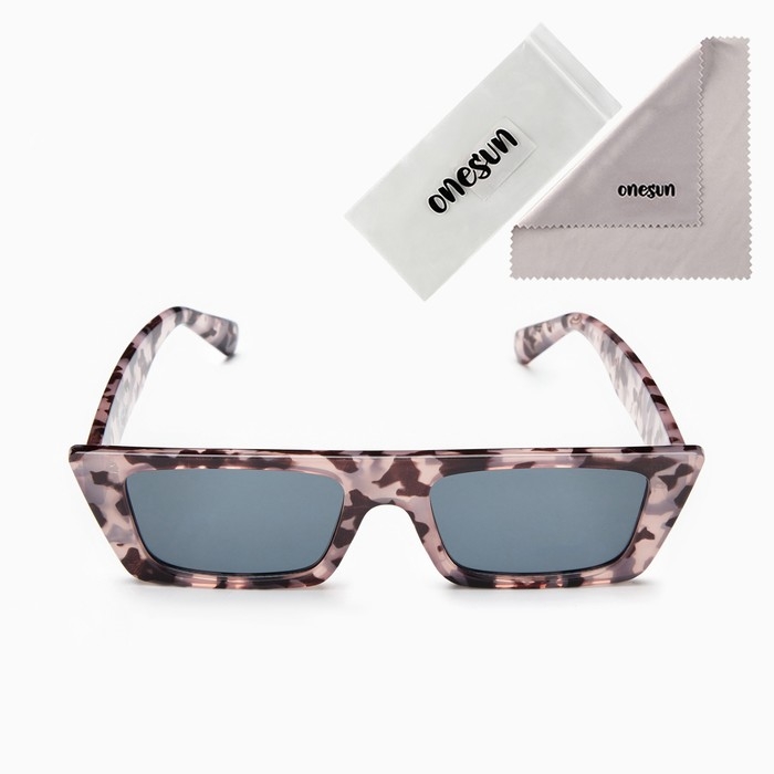 Очки солнцезащитные Очки солнцезащитные "OneSun", uv 400, дужка 14.5 см, ширина 15 см, линза 3.2 х 5.2 см