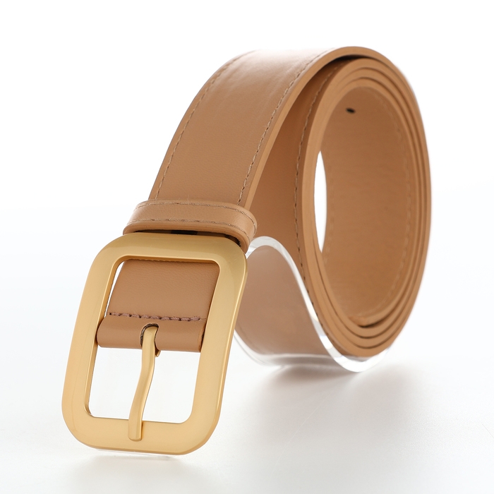 Ремень женский, ширина 3,5 см, цвет бежевый Ремень женский, ширина 3,5 см, цвет бежевый