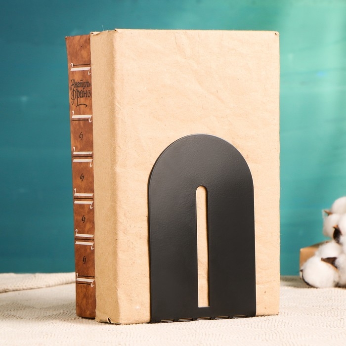 Держатель-подставка для книг  Держатель-подставка для книг "Минимализм" черный, 1шт