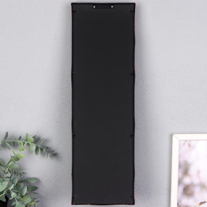 Подсвечник пластик, стекло на 1 свечу Подсвечник пластик, стекло на 1 свечу "Отражение благословения" d-4 см бронза 8х12х41 см