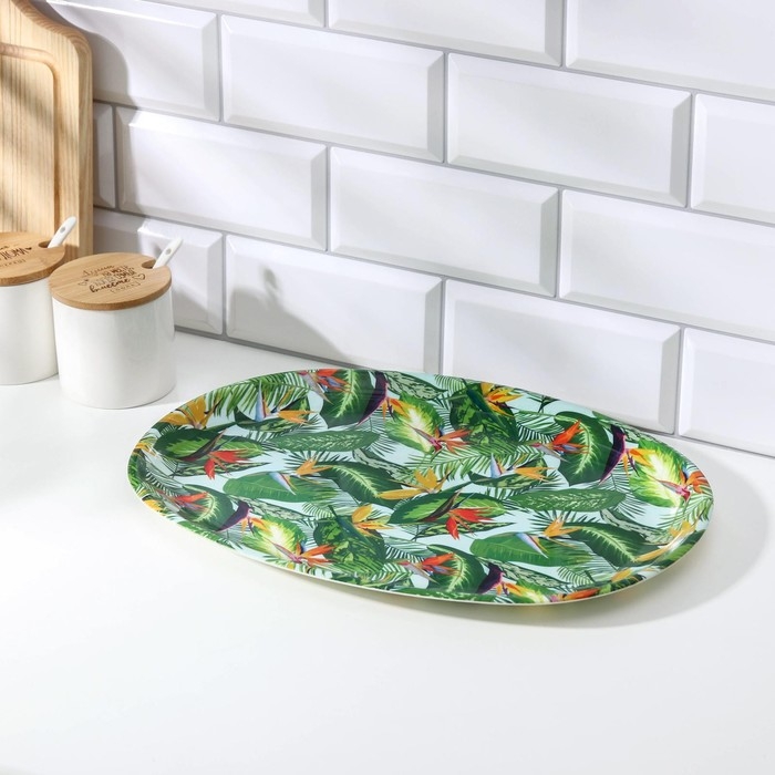 Поднос пластиковый «Сладости», 38×28×2,5 см, цвет МИКС Поднос пластиковый «Сладости», 38×28×2,5 см, цвет МИКС