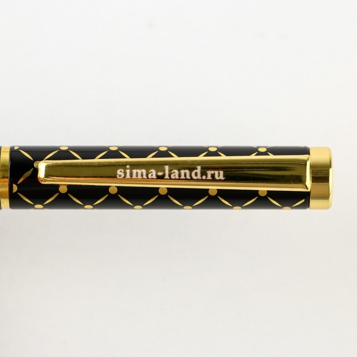 Ручка в футляре «Золотой БОСС», металл, 1.0 мм, синяя паста Ручка в футляре «Золотой БОСС», металл, 1.0 мм, синяя паста