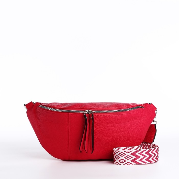 Сумка кросс-боди на молнии, цвет красный Сумка кросс-боди на молнии, цвет красный