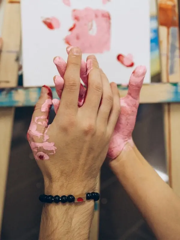 Браслеты парные из бусин &laquo;Неразлучники. Сердце&raquo;, d=6.5 см, набор 2 шт. шар №8, чёрный, белые