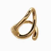 Кольцо медь "Витое", цвет золото, безразмерное