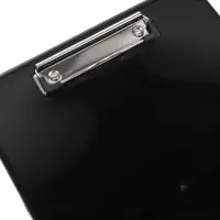 Планшет с прижимом формат А4 пластик черный, с коробкой для хранения бумаг