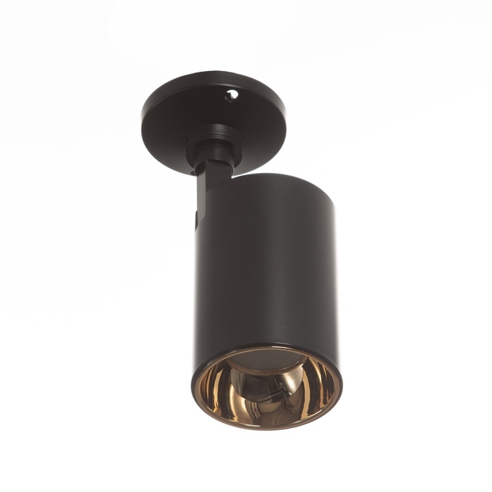 Светильник "Рум" GU10 10Вт черно-золотой 8х18х14 см