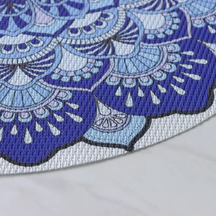 Салфетки сервировочные на стол Доляна &laquo;Силия&raquo;, d=38 см, 4 шт., синие