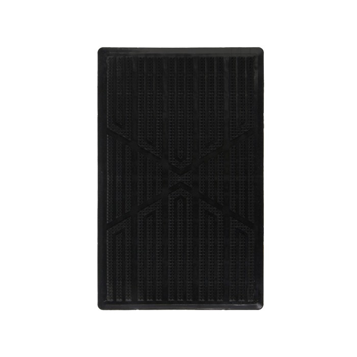 Накладка-подпятник для автоковрика, 23х15 см, ПВХ, крепление, черный Накладка-подпятник для автоковрика, 23х15 см, ПВХ, крепление, черный