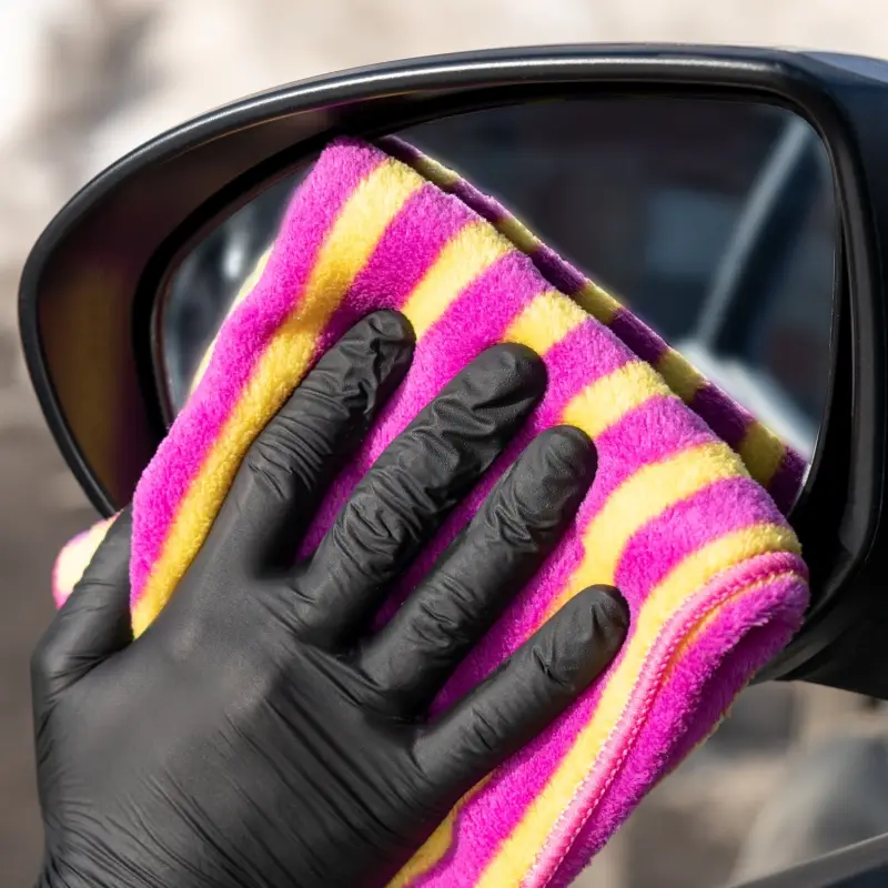 06 Салфетка микрофибра 2-х цветная салфетка высокой плотности AVS MF-6104 (35х40см)(1шт)