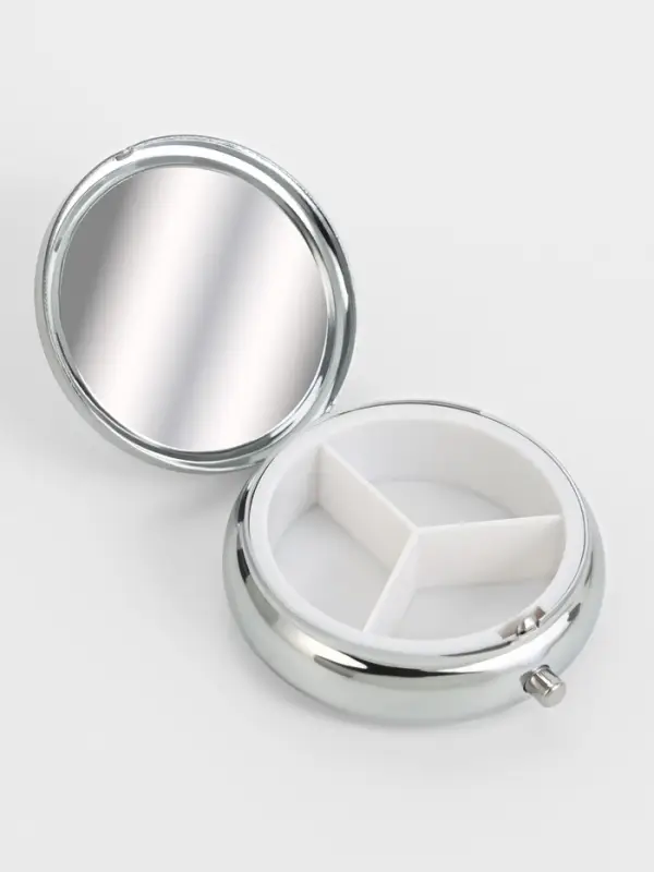 Таблетница 3секц d5*1,7см металл серебр накл ОТ Таблетница 3секц d5*1,7см металл серебр накл ОТ