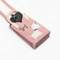 Сумка подр Пес, 12*4*17, отд на кнопке, дл ремень, розовый Сумка подр Пес, 12*4*17, отд на кнопке, дл ремень, розовый