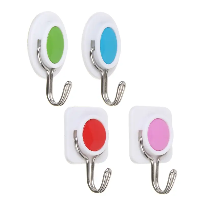 Крючки самоклеящиеся тм VETTA Светофор, пластик, металл, 4шт