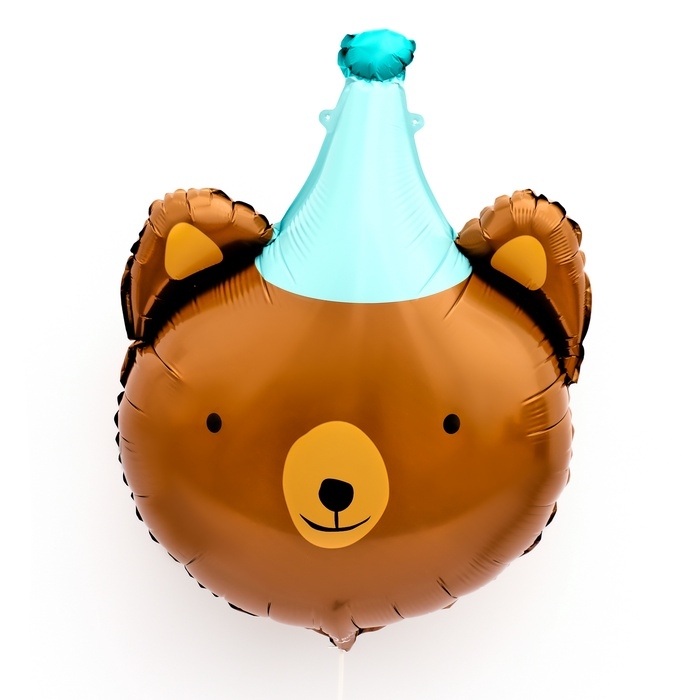 Шар фольгированный 27 Шар фольгированный 27" «Мишка именинник»