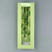 Пакет подарочный под бутылку, упаковка, &laquo;Виноград&raquo;, 36&times;13&times;10 см