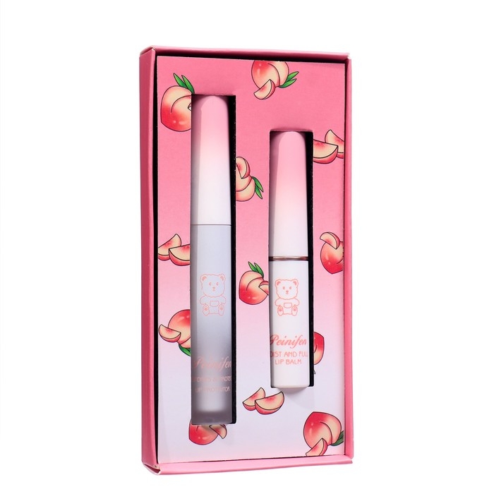 Набор для губ Набор для губ "Персик": бальзам и масло для губ