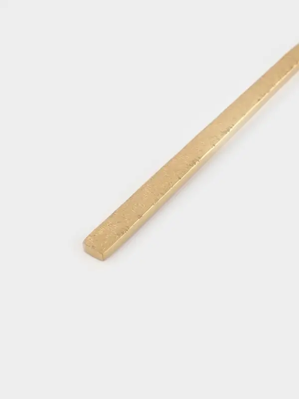 Ложка чайная Magistro &laquo;Олин GOLD&raquo;, длина 16 см, на подвесе, нержавеющая сталь, золотистая