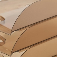 Лоток горизонтальный ATTAСHE, тонированный 4шт/упаковке