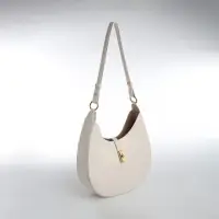 Сумка женская багет TEXTURA на молнии, 27&times;9&times;23 см, молочная