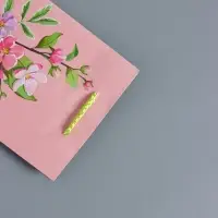 Пакет подарочный "Нежный комплимент" ламинированый 11,5 х 14,5 х 6,5 см