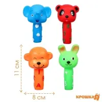 Резиновые игрушки для ванны Крошка Я &laquo;Малыши: пищалки&raquo;, в наборе 4 шт.