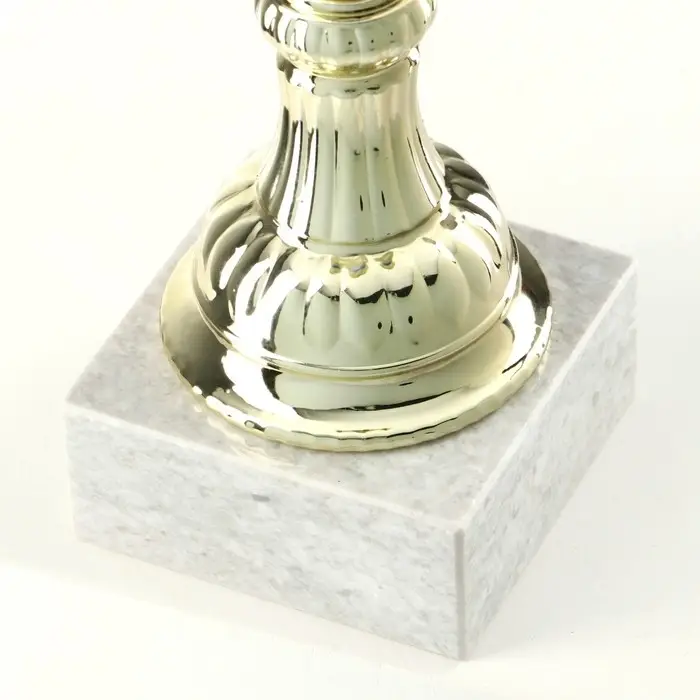 Кубок 132C, наградная фигура, золото, подставка камень, 21&times;7&times;6 см