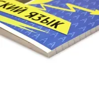 Тетрадь в линейку, предметная, 48 л.,на скрепке, А5 &laquo;Мемы. Русский язык&raquo;