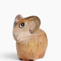 Фигурка &laquo;Барашек золотой&raquo;, 5.5&times;6.5 см, селенит