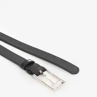 Ремень женский, 110&times;2.7 см, пряжка металл, серебристая, чёрный