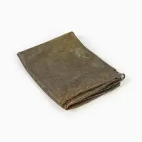 Лоскут трикотаж сетка, мелкая кольчуга золото на черном 100*150см