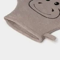 Мочалка варежка детская Доляна &laquo;Бегемотик&raquo;, для купания, 21 см