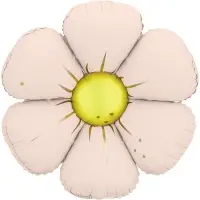 Воздушный шар фольгированный 25" &laquo;Ромашка&raquo;, светло - розовый сатин