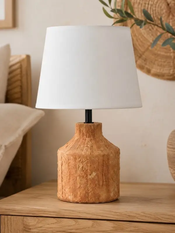 Лампа настольная RISALUX &laquo;Эсмира&raquo;, Е14, 40 Вт, оранжевая, 12.5&times;12.5&times;31 см