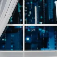 Гирлянда &laquo;Занавес&raquo; 1&times;1 м, роса, IP20, серебристая нить, 100 LED, свечение белое, 12 В