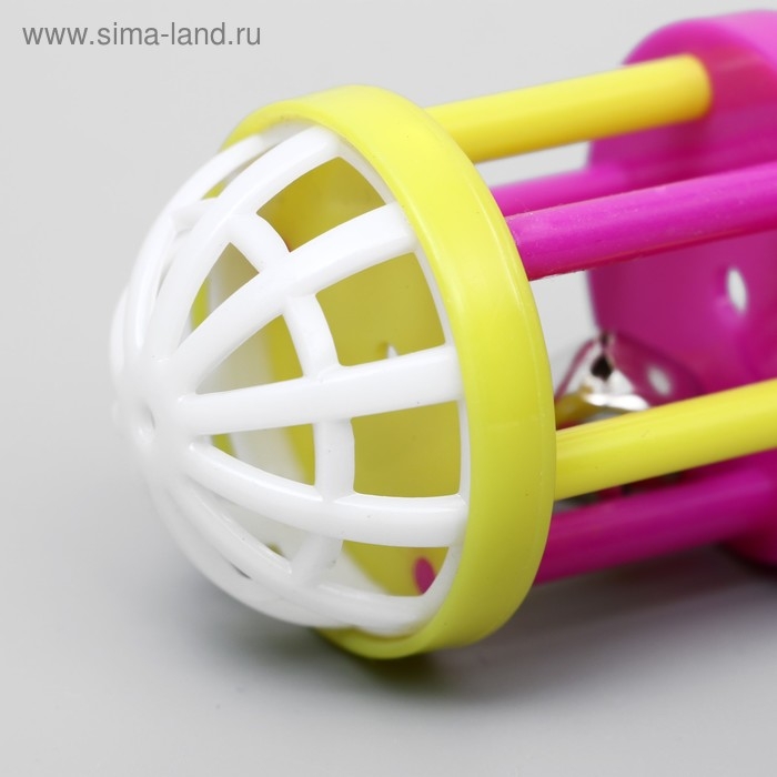 Игрушка для кошек с бубенчиком  Игрушка для кошек с бубенчиком "Амфитеатр", 6,8 х 4 см, микс цветов