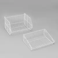 Накопитель разборный на колесах, 5 корзин, 50&times;43&times;147, белый