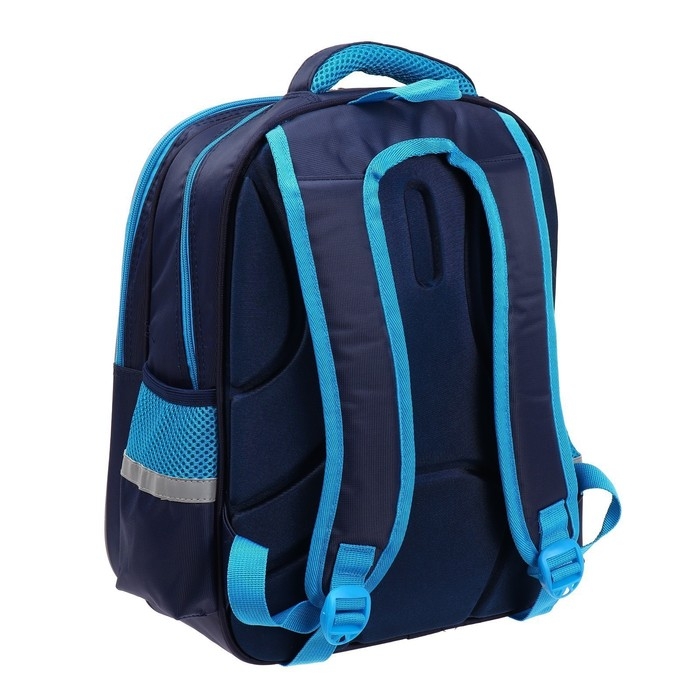 Рюкзак каркасный школьный, 39 х 30 х 14 см, Calligrata "Собачка"