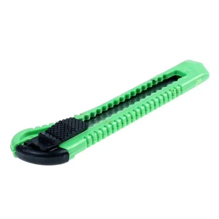 Нож канцелярский, лезвие 18 мм, корпус пластик, фиксатор, блистер, МИКС Нож канцелярский, лезвие 18 мм, корпус пластик, фиксатор, блистер, МИКС