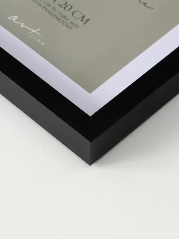 Фоторамка МДФ "Camila" 20х20 см, с паспарту (14х14 см), чёрный