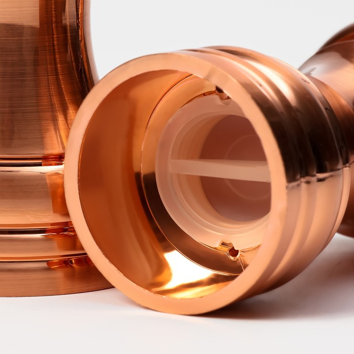 Набор мельниц для соли и перца Доляна, 10&times;5&times;10 см, 2 шт, цвет бронзовый