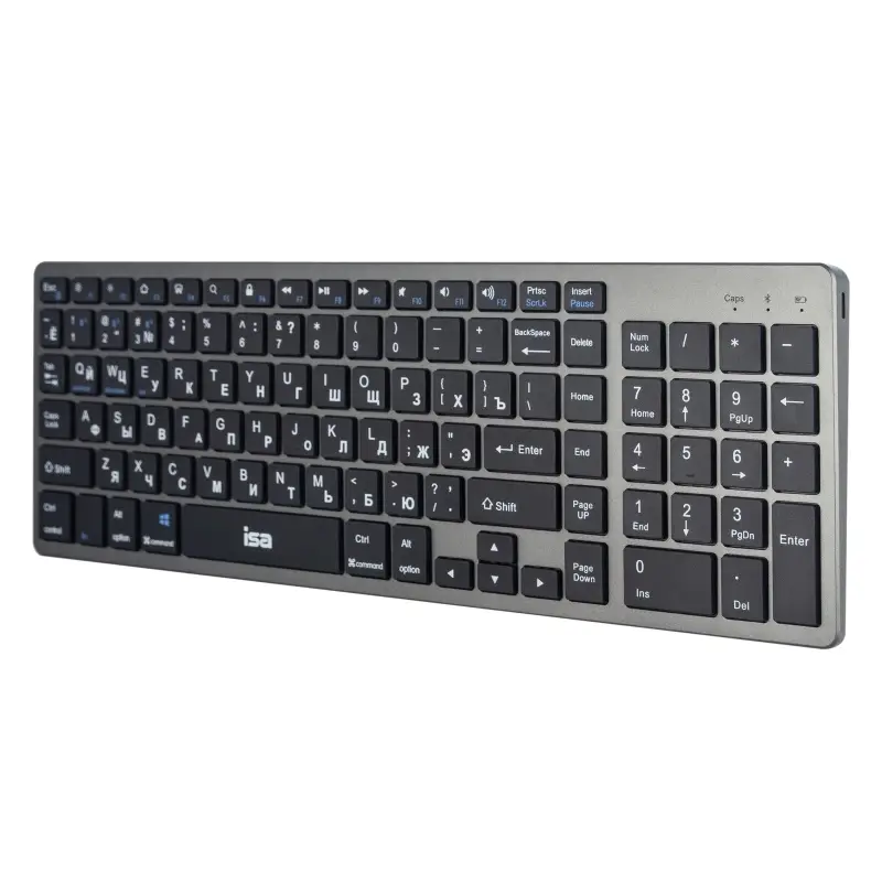 Клавиатура беспроводная ISA KB-11 стальной
